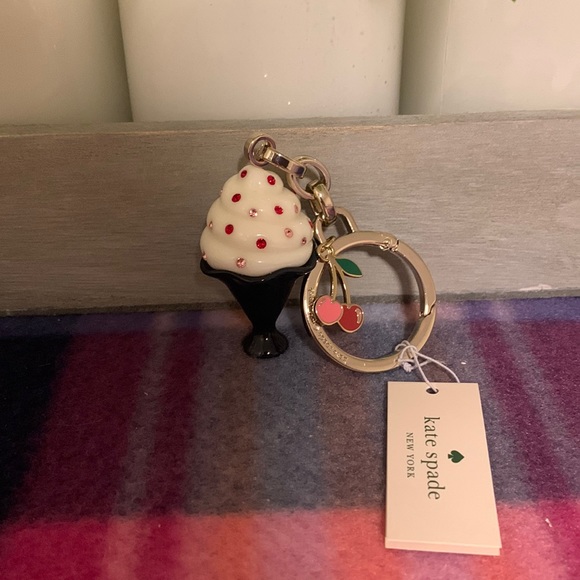 kate spade Accessories Nwt Kate Spade Ice Cream Cone Key Fob Poshmark